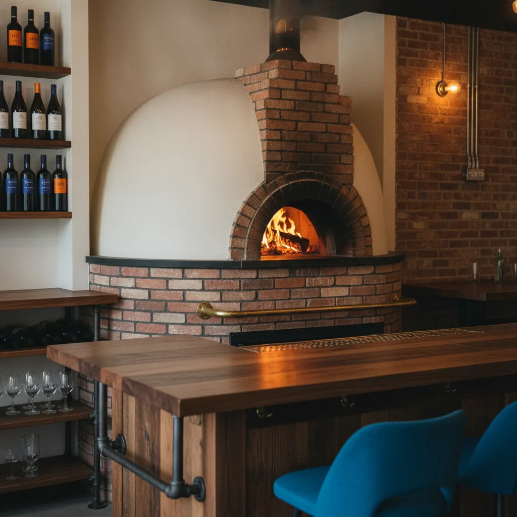 A finished plate from the wood-fired kitchen at Ember & Rye